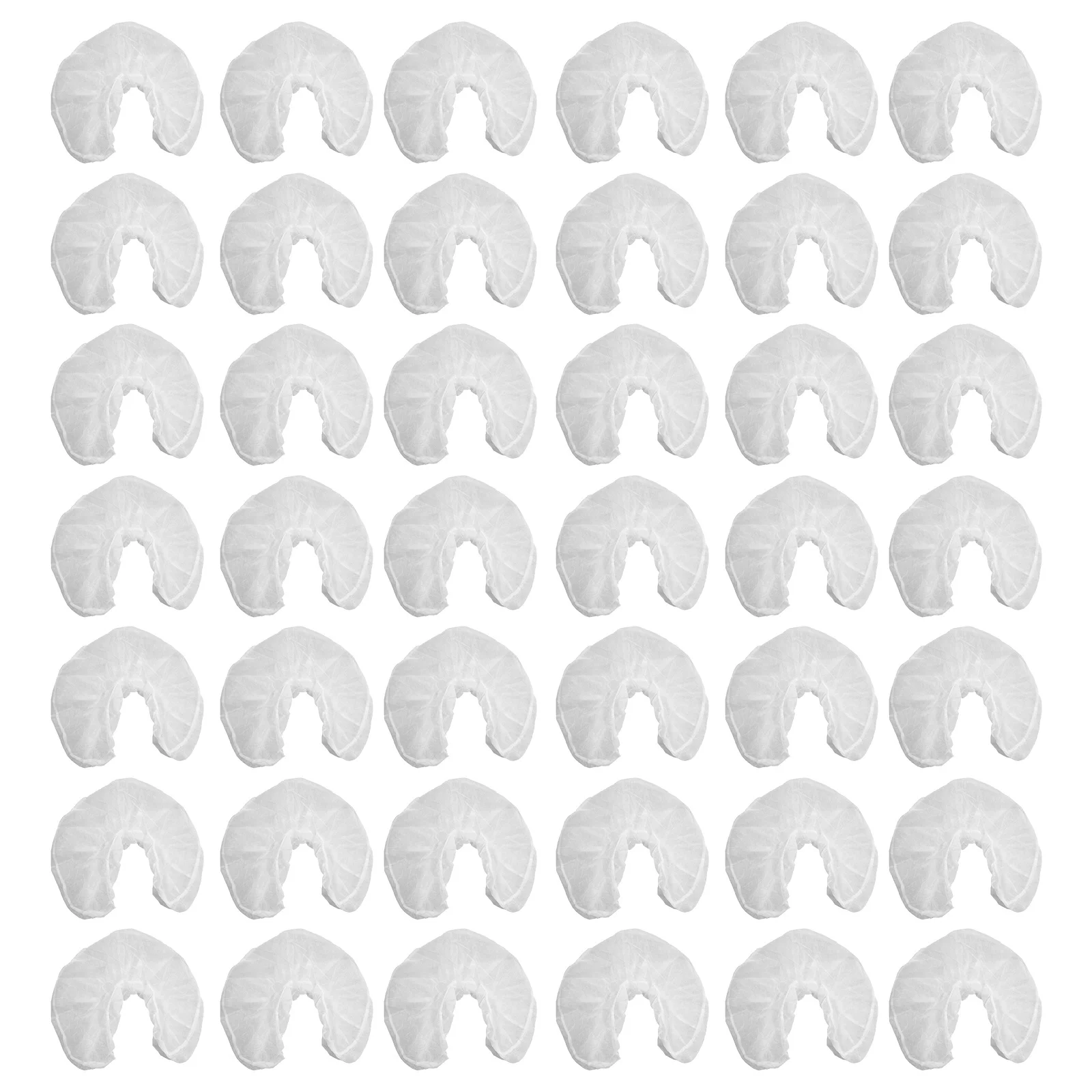 

50Pcs Disposable U Shaped Pillowcase Non-Woven Fabric Headrest Covers for Massage Salon Acupuncture Hypoallergenic Latex-Free