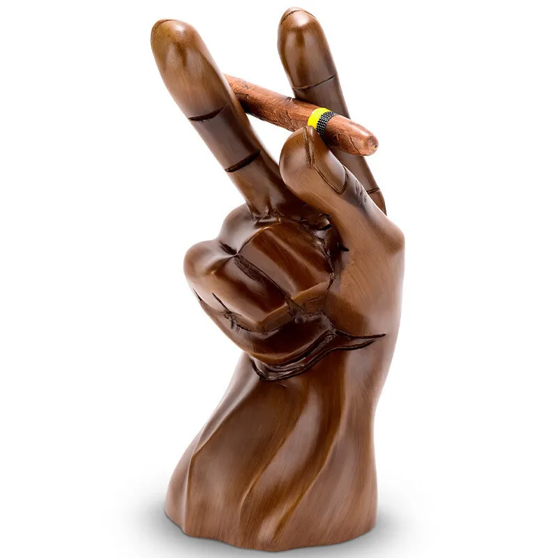 

Cigar ornament art engraving creative gesture resin decorative ornament non-slip free matching CLA-23HH
