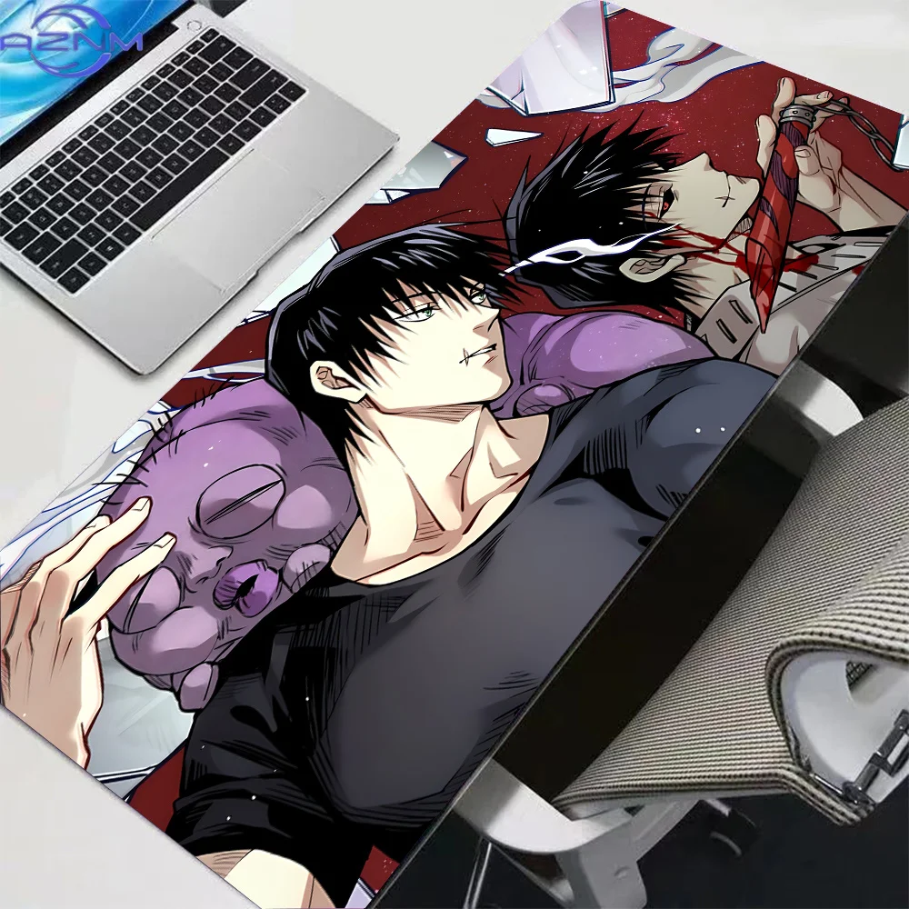 Toji Fushiguro Mouse Pad J-Jujutsu K-Kaisen Sky Blue Manga Style HD  Print Large Desk Mat Non-Slip Laptop PC Keyboard Pad