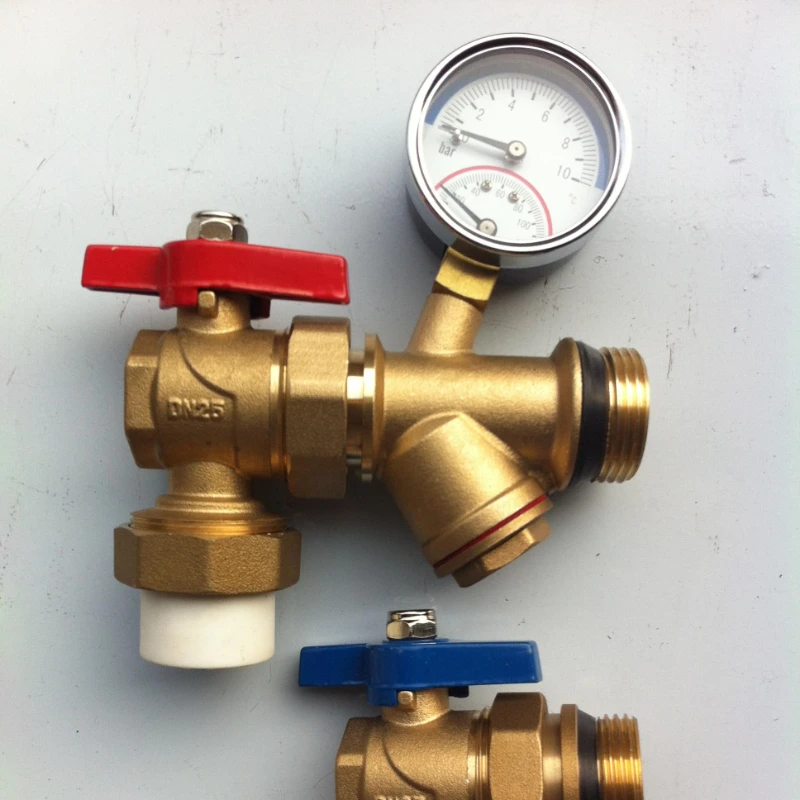 All copper multifunctional angle PPR25 main valve, external wire temperature and pressure