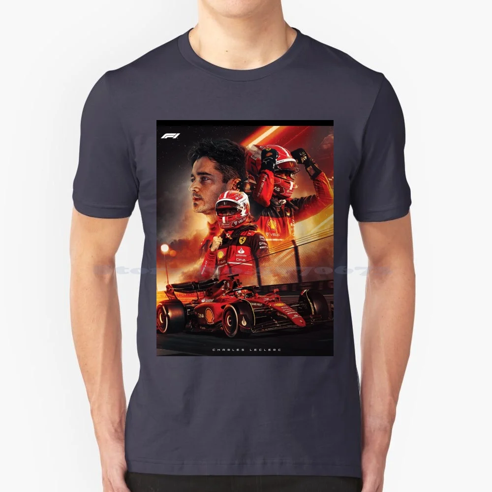 Leclerc Racing Driver T Shirt 100% Cotton Tee Trending Charles Leclerc 16 Lec 16 Cl 16