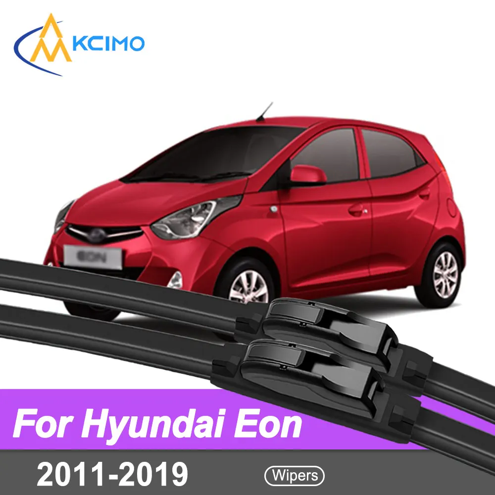 

For Hyundai Eon 2011-2019 Front Windshield Wiper Blades 2pcs Quiet Rain Windscreen Window Accessories