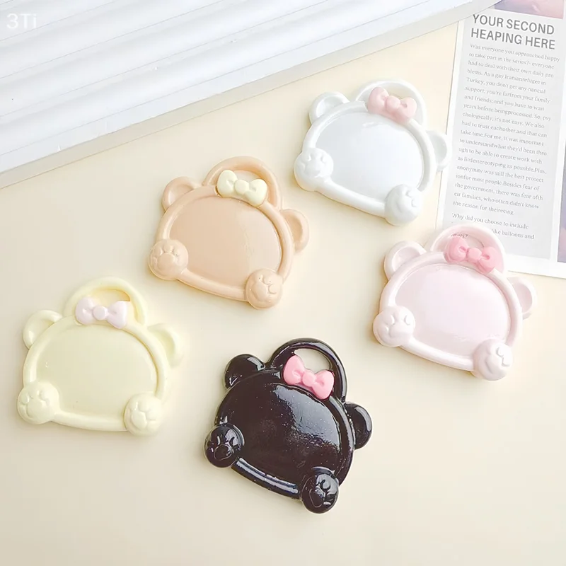 2 ชิ้นน่ารักเรซิ่นหินเล็บ Palette ผสมสีวาดพาเลทเจลจอแสดงผลเคล็ดลับเล็บปลอมชั้นวาง DIY เล็บเครื่องมือ