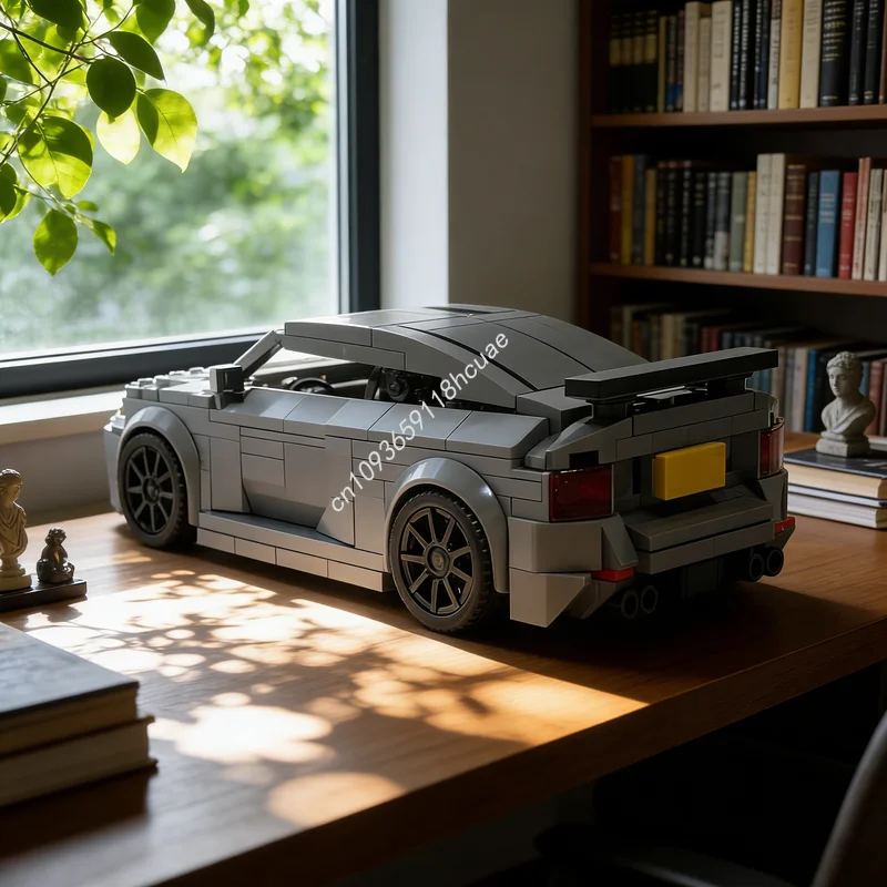 392 pièces MOC City Champions BMWedd GTS Modèle de transmission fonctionnelle Blocs de construction Jouets éducatifs Cadeaux de Noël DIY