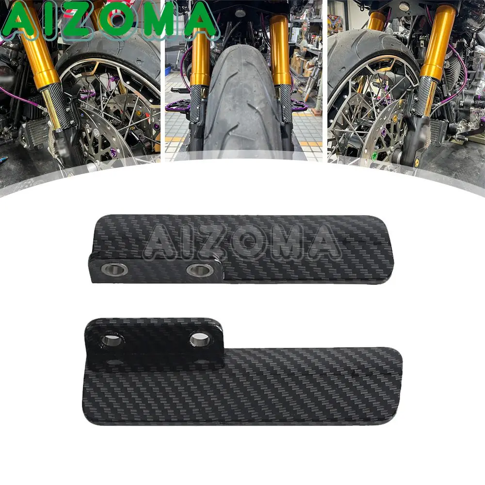 

Защита передней вилки мотоцикла для Harley Touring CVO Road Glide FLTRXSE ST FLTRXSTSE, улучшенная версия 2023-2024, карбоновый протектор вилки