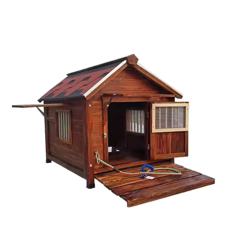 Dog house Solid wood Large dog Waterproof golden retriever Anti-carbonized kennel German Shepherd kennel Dog cage Outdoor