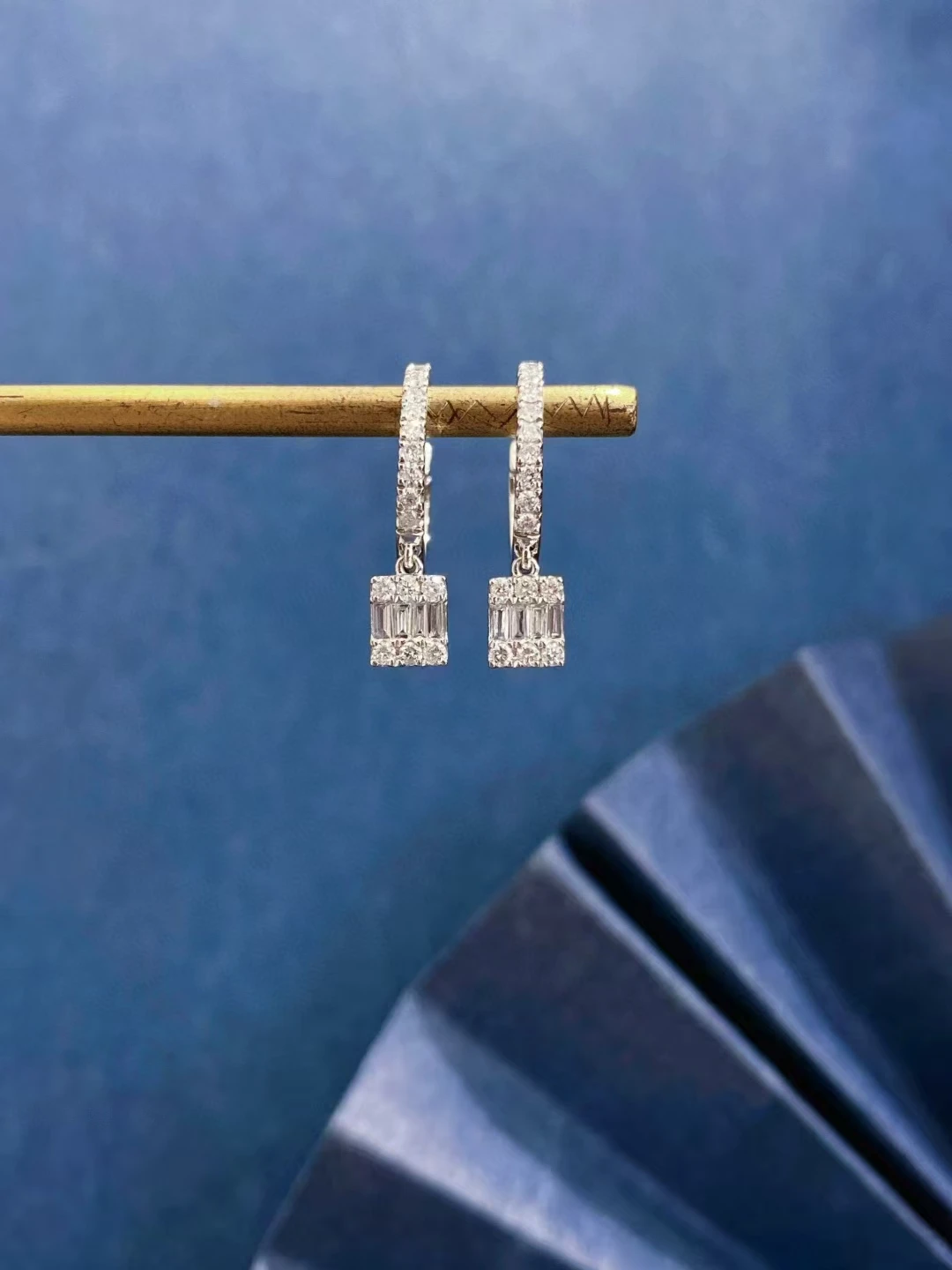 

XCL HOT SALE FASHION 18K GOLD DIAMOND EARRING STUD FINE JEWELRY FOR DAILY MATCH PARTY WEEDING ENGAGEMENT GIFT
