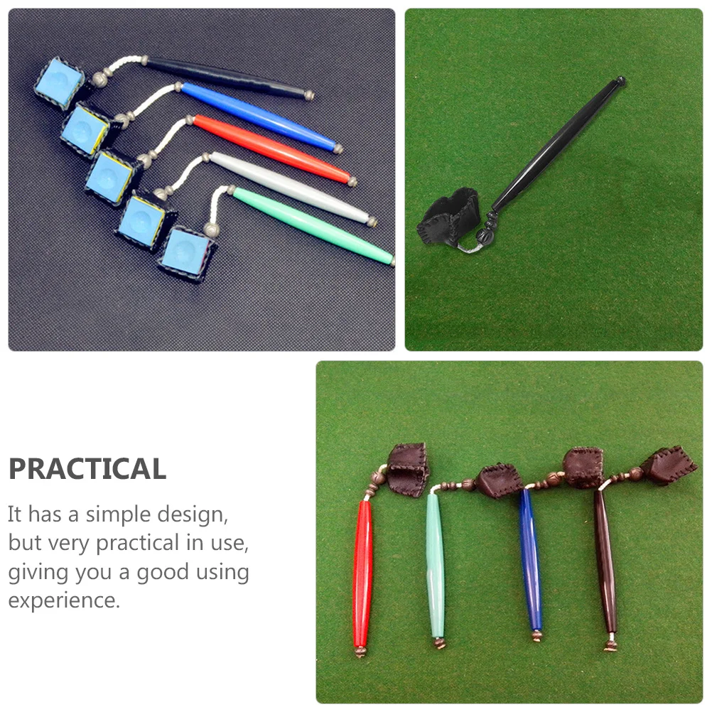 1 قطعة 2 في 1 حامل الطباشير السنوكر أداة Pricker متينة قوية تصميم عملي جديلة تلميح الإعدادية حجم صغير ملحقات البلياردو