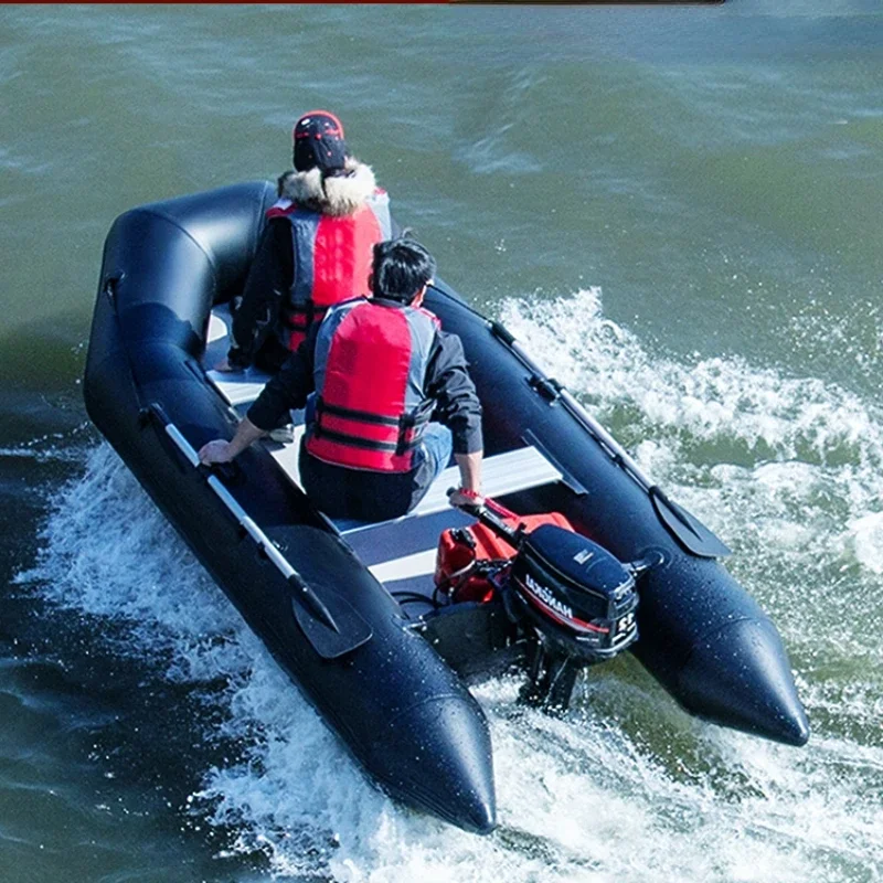 Automatic Inflatable Inflatable Boat Rubber Raft Thickened Fishing Boat Rescue