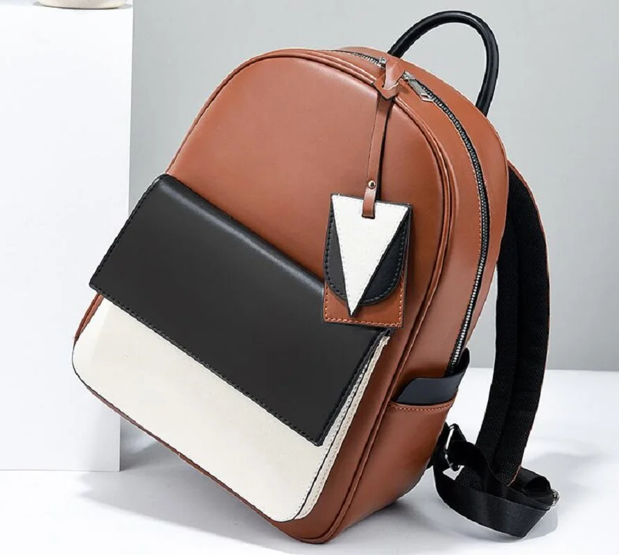 New Korean Fashion Academic Style High Quality Leather Backpack Women Large Capacity Travel Shoulder Bags School Bag Backpacks