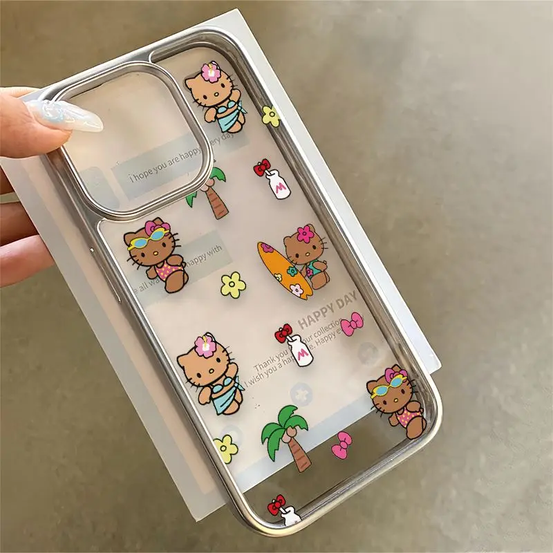 جميل Tamagotchis أرنب جراب هاتف آيفون 16e 16 15 14 13 12 11 برو ماكس X XR XSMAX 8 7 زائد فاخر واضح لينة الغطاء الخلفي