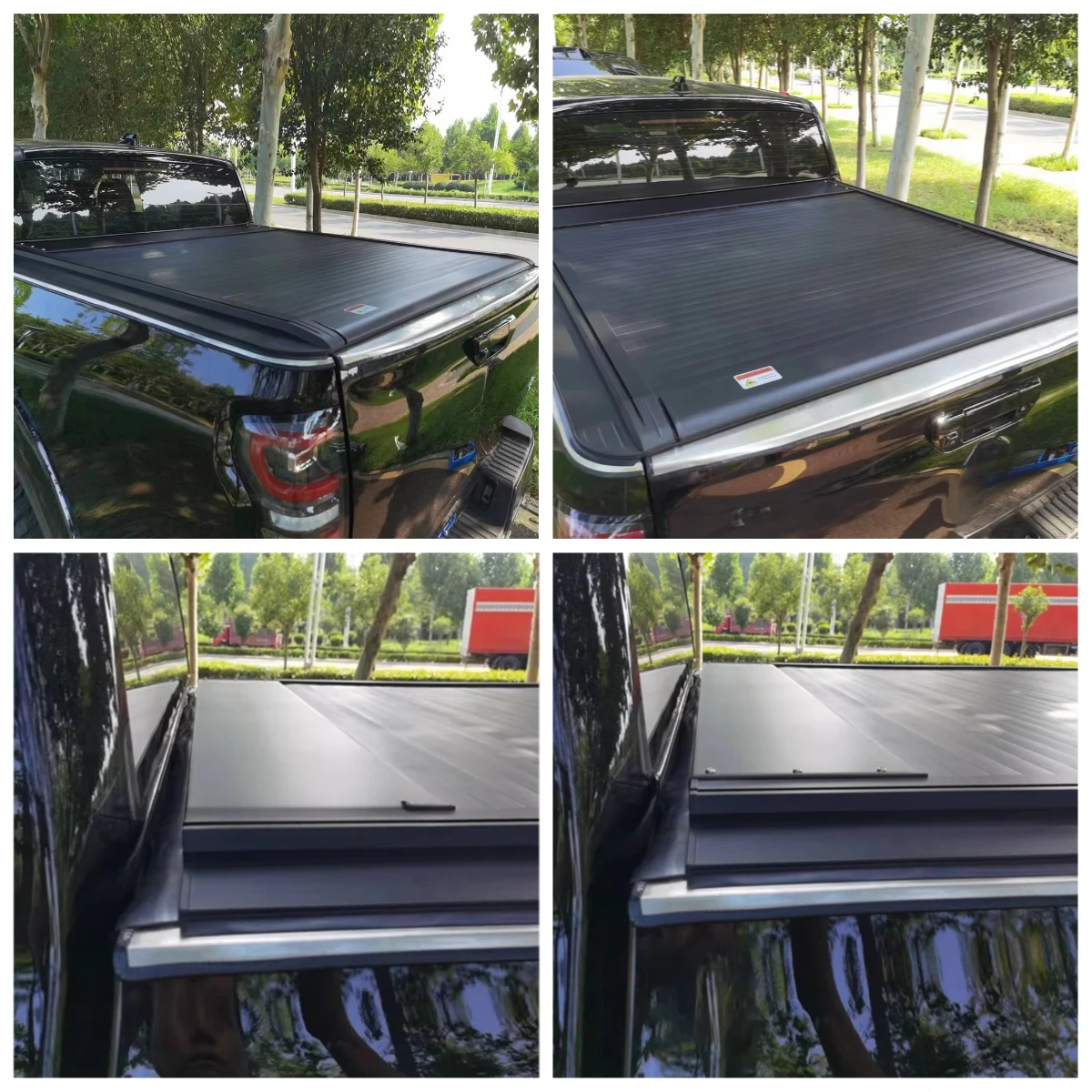 

STLF Aluminum Pickup Truck Bed Retractable Shutter Cover Roller Lid Automatic Electric Tonneau Cover For Dodges Ram