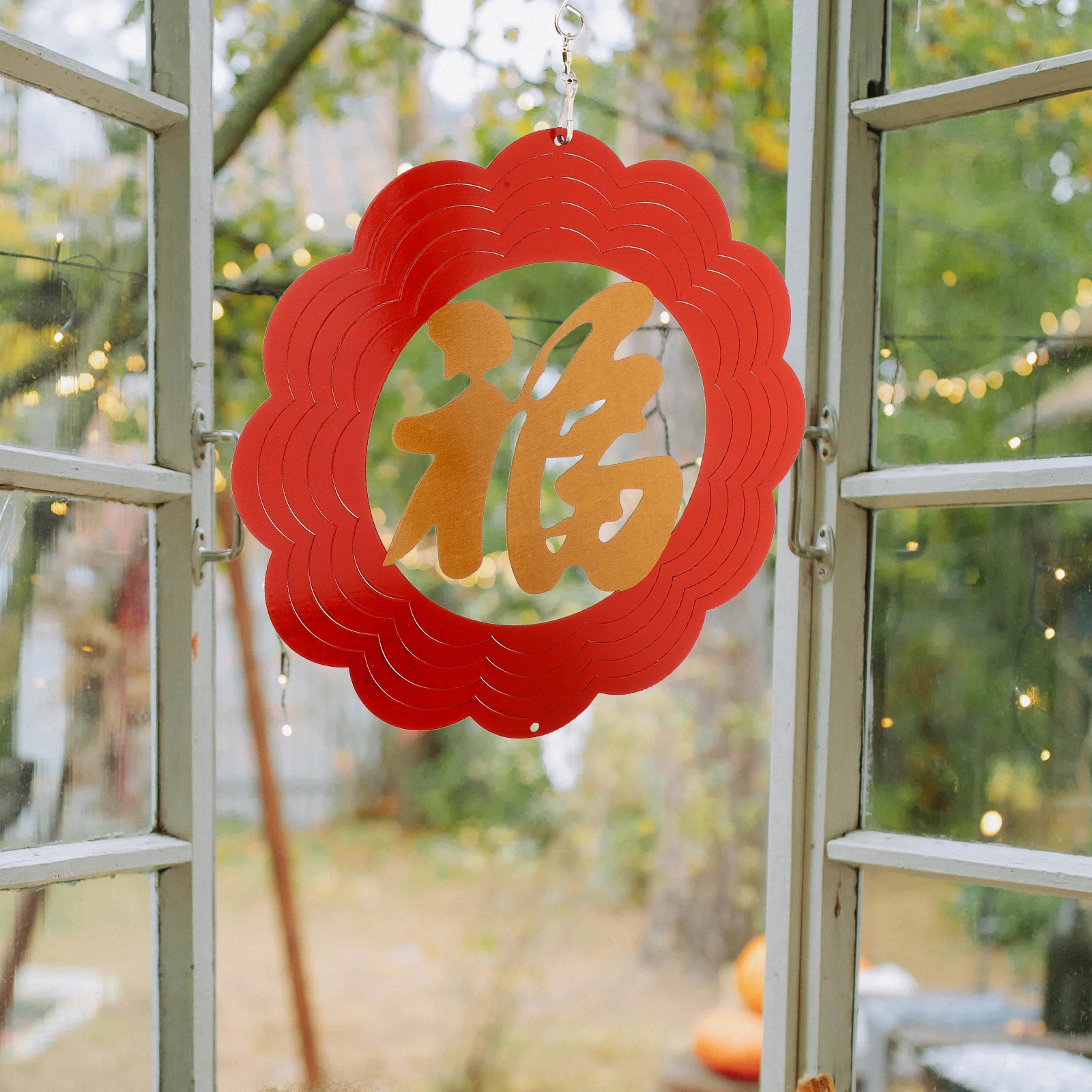 

Wind Chime with Word "Fu" Decoration of Chinese Spring Festival New Year Pendant Lucky Character Hanging