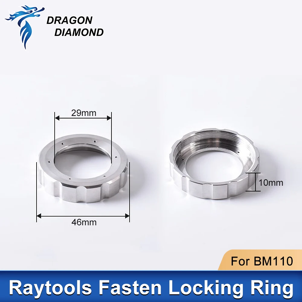 Raytools Fasten Borgring Keramische Houder 304 Roestvrij Staal Laserkop Patrs Voor BT240/S BM109 BM111 Fiber Snijmachine