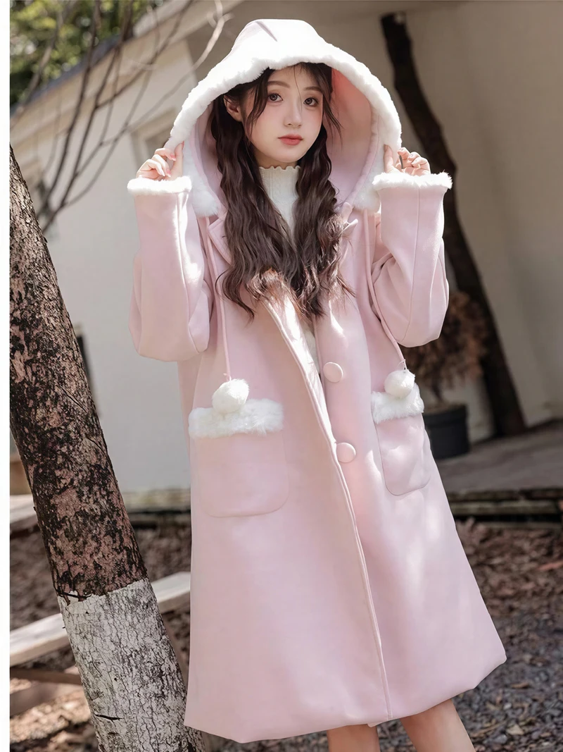 

Шерстяные пальто, женское шерстяное пальто, натуральное длинное зимнее стеганое пальто с регулируемой талией, современный стиль, городское консервативное пальто для отдыха