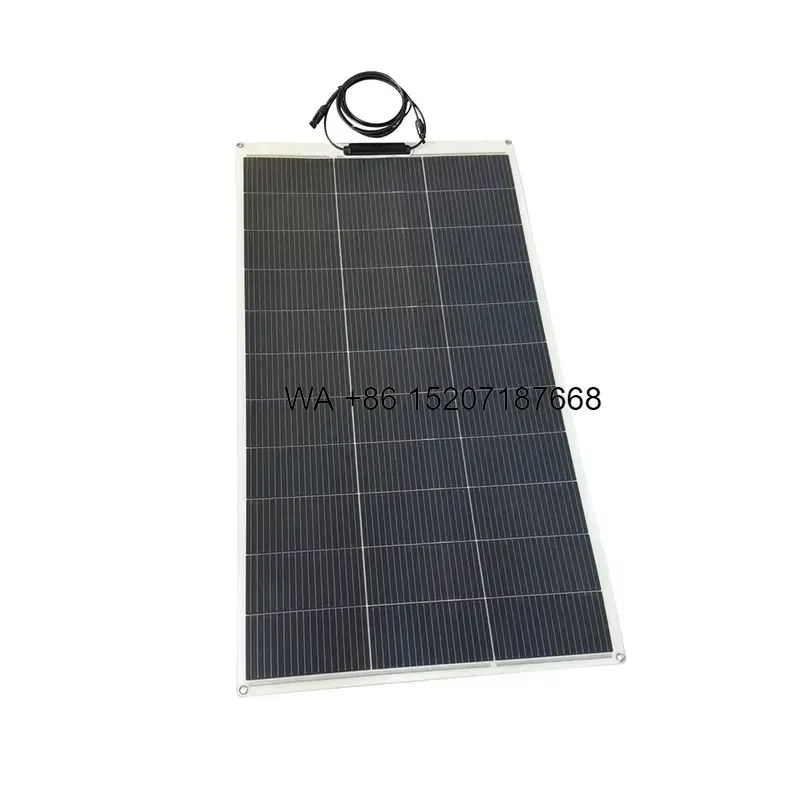 Wmwmnu for Flagsun 160W Flexible Solar Panel 22 Efficiency Thin Film PV Module IP67 Junction Box Outdoor Portable for RV