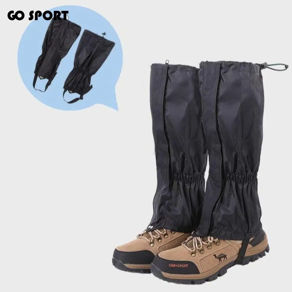 

Long Tube Winter Outdoor Leg Gaiters Waterproof Adjustable Pants Shoes Cover Elastic Strap with Zipper Legs Protection Guards