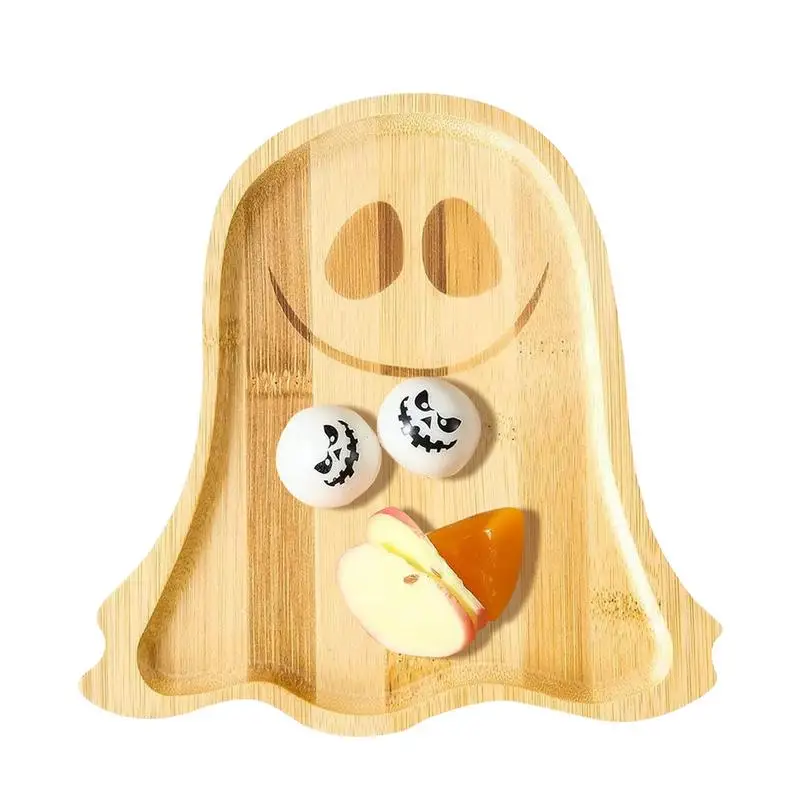 Ghost Food Trays Wooden Party Serving Dish For Home Cheese Platter Tray Halloween Charcuterie Board Party Serving Platters For