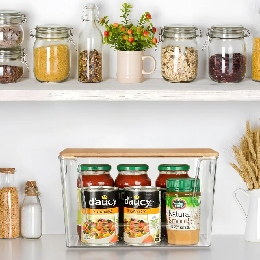 ชุดจัดระเบียบตู้กับข้าว 2 ชิ้น และชุดจัดระเบียบเคาน์เตอร์ครัวแบบซ้อนได้สำหรับใส่หัวหอม มันฝรั่ง กระเทียม ผลไม้ ผัก