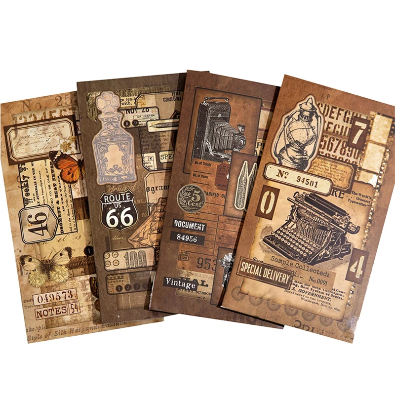 45 листов в наборе, винтажные бумажные блокноты для заметок, материал для блокнотов, декоративная основа для письма, альбом для вырезок, справочник 160*90 мм