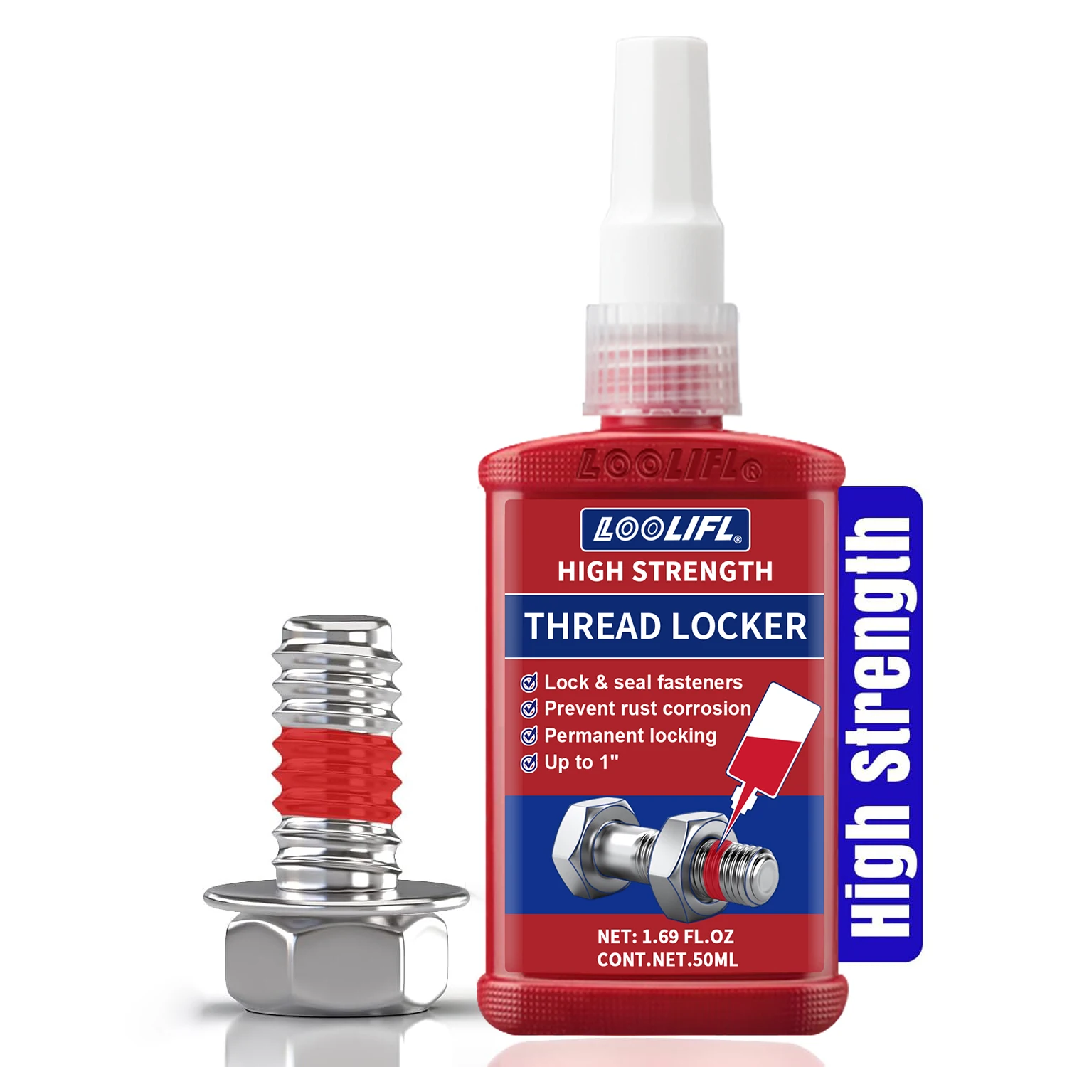 10-50ML271 قفل خيط صامولة قفل عالية القوة، مسمار، قفل ومعدن، معالجة خالية من الأكسجين لمنع التخفيف والتآكل #1