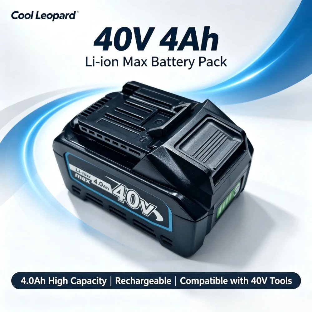 40V 4.0Ah Li-ion Battery Pack, Brand New 21700 Cells, Replacement Battery Compatible for Makita 40V Power Tools