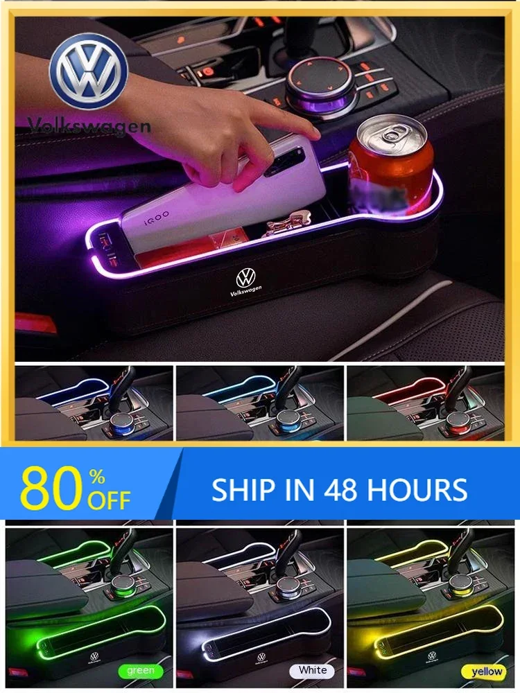 

2026 Hot For VW VOLKSWAGEN For Volkswagen GTI Golf Passat Touareg Magotan Tiguan ID.4 T-ROC T-Cross Car Charging Colour Lamp Sea