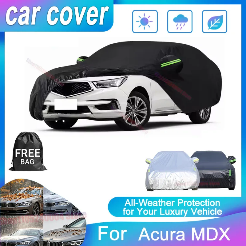 For Acura MDX Premium Oxford Cloth Full Car Cover Outdoor Waterproof Dustproof Anti-UV Sun Snow Protection Exterior Accessories