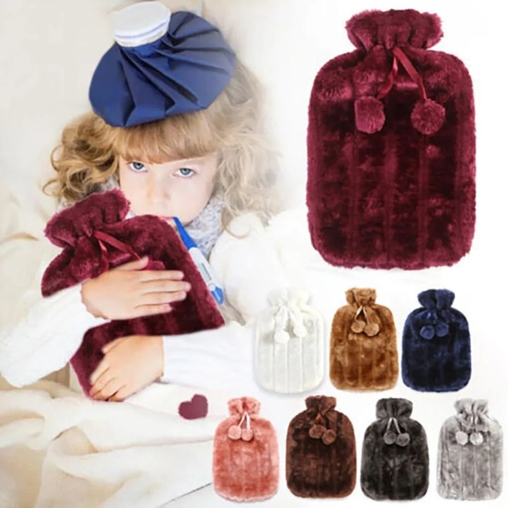 Removable Hot Water Bottle Cover Cold-proof Leak-proof Covering Portable and Reusable Washable Hand Feet Warmer