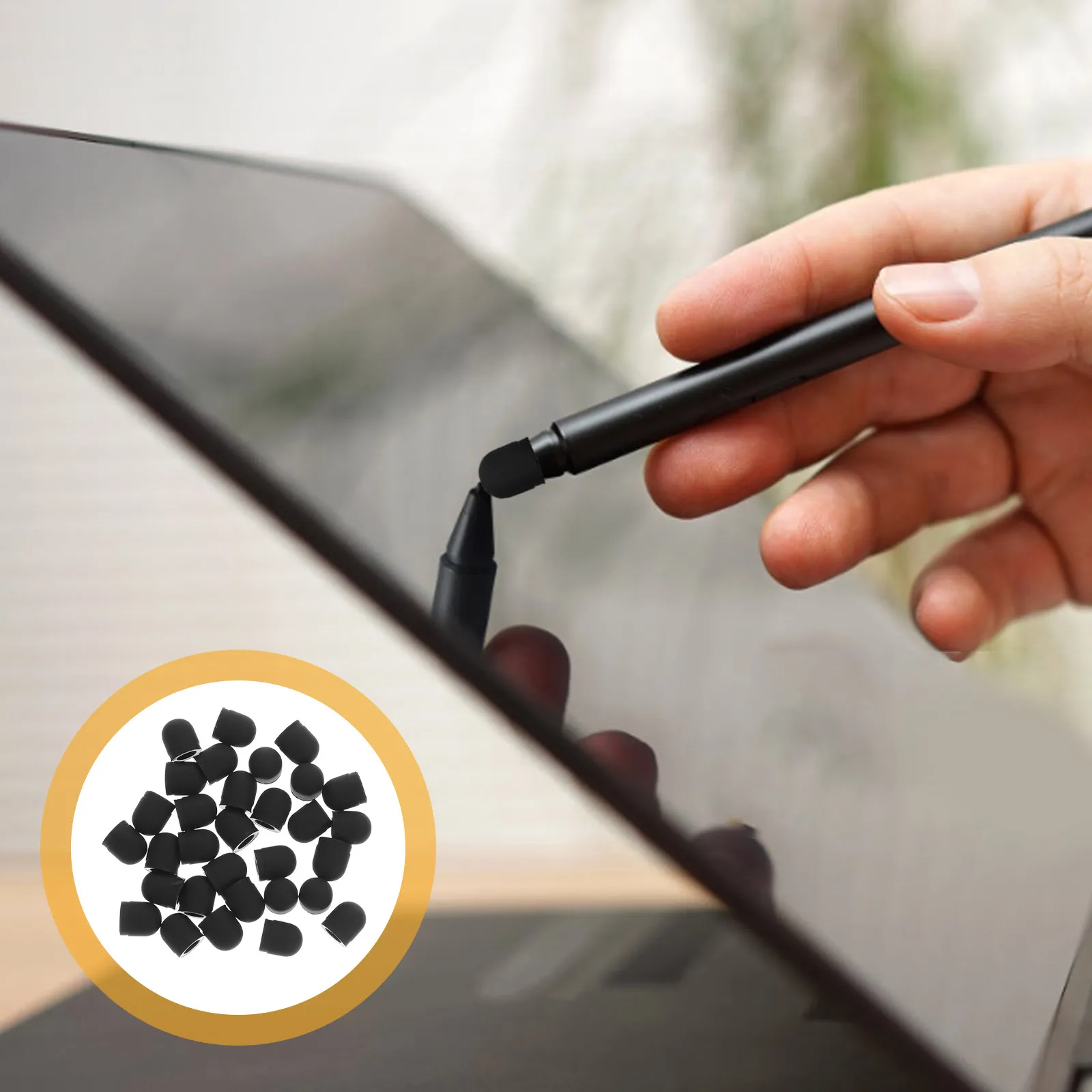 

30 шт. сменных силиконовых наконечников для стилусов, для точного и отзывчивого письма и рисования на всех сенсорных устройствах