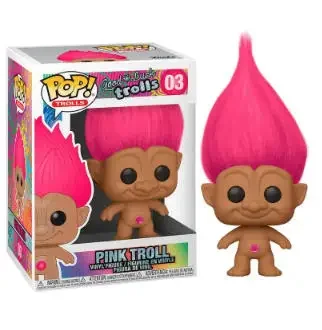 FUNKO POP Good Luck Trolls Pink Troll 03 #   Figurine en vinyle 10 cm, collection PVC, jouets pour enfants, cadeau d'anniversaire