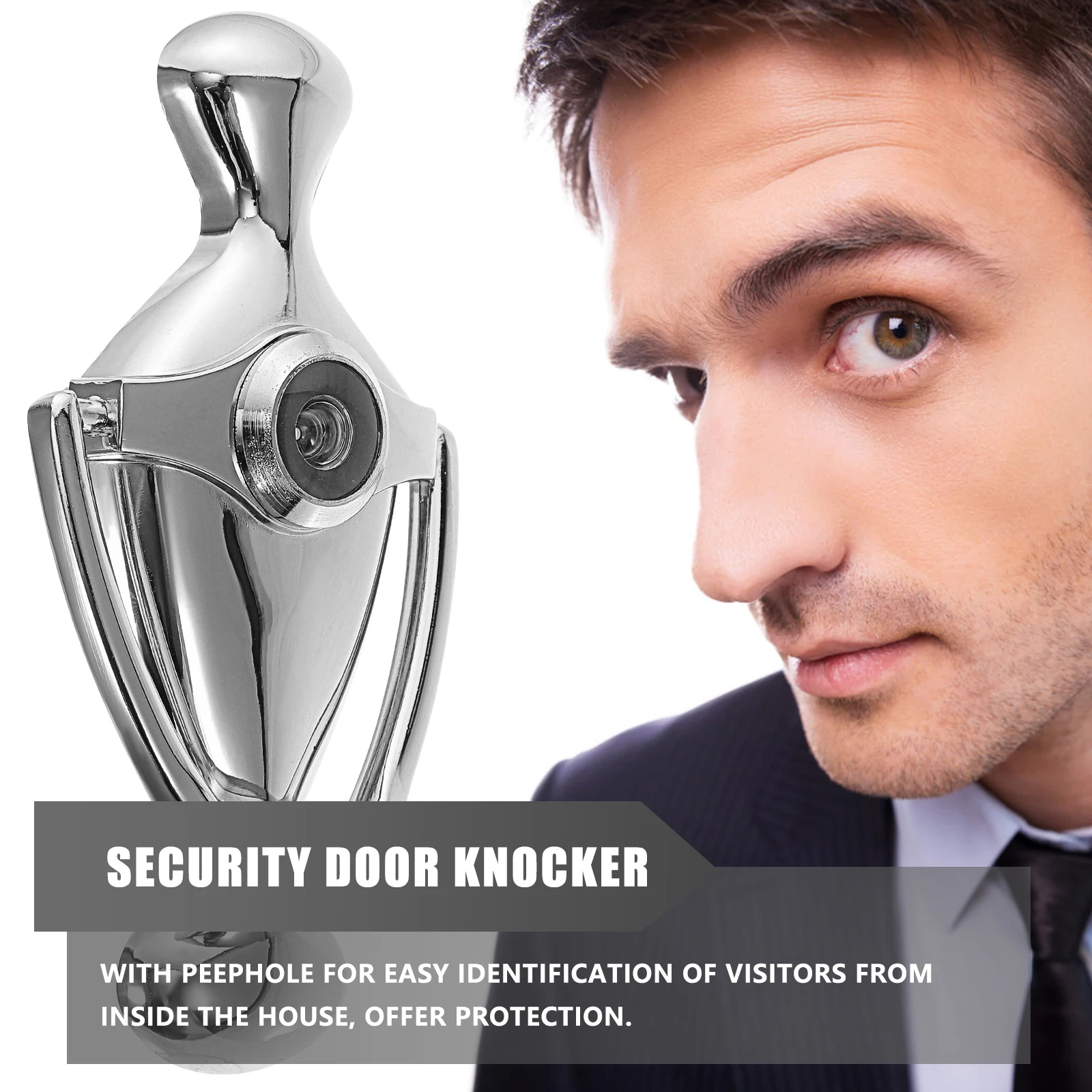 

Zinc Alloy Eye Peephole Viewer Durable Door Viewer With Peephole Smooth Base Ergonomic Front Hardware Security