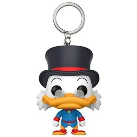 Funko Disney Cartoon Scrooge Mcduck Pocket Keychain Vinyl Action Figure Collectible Model toys for Children Christmas Gift