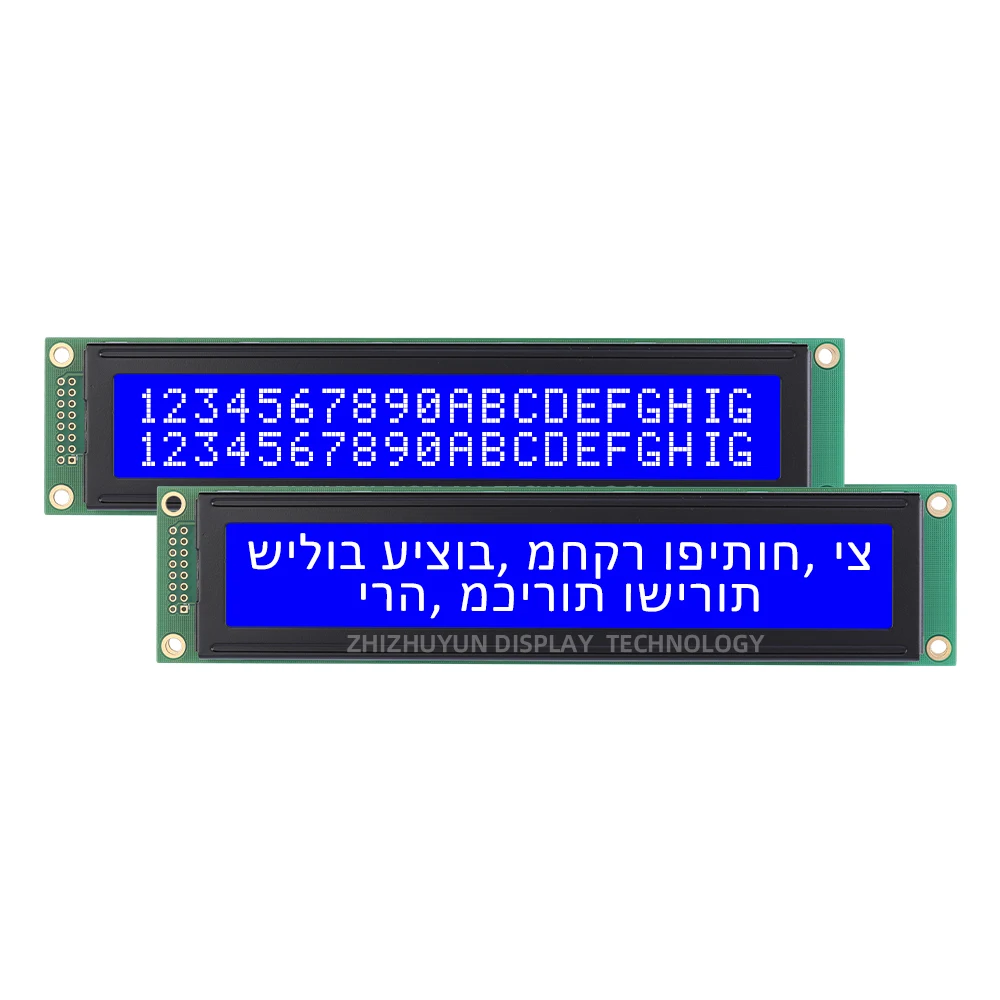 Warranty For Three Years, 2002K-1 Hebrew Character LCD Module, Yellow Green Film, 3.3V/5V Rectangular LCM Screen