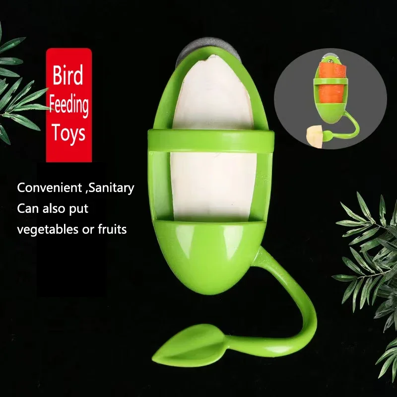 

Plastic Pet Parrot Feeder Hanging Cage Toys Fruit Vegetable Container Feeding Cup Cuttlebone Stand Holder Pet Cage Accessories