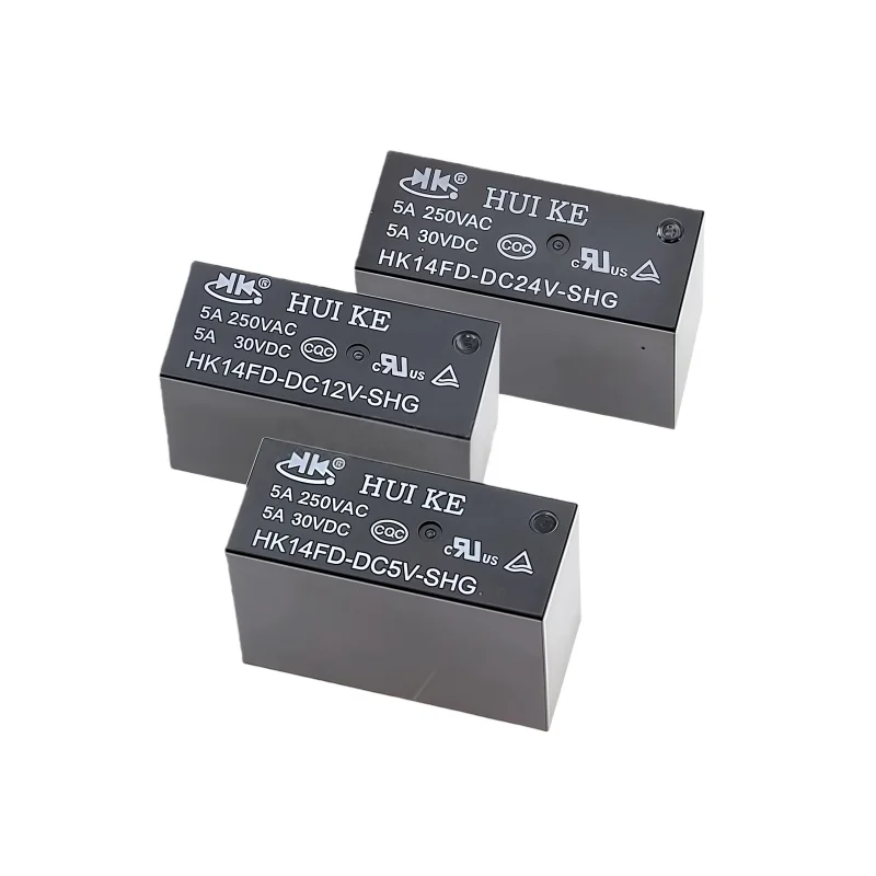 5Pcs/Lot HK14FD-DC24V DC12V-SHG 5A 8PIN two sets of conversion relays