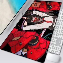 Master of The Devil Japan Mouse Pad Black and White Gaming Keyboard Rubber Pad Pad on The Table Desk Mat Anime Mouse Mat Pc Rug