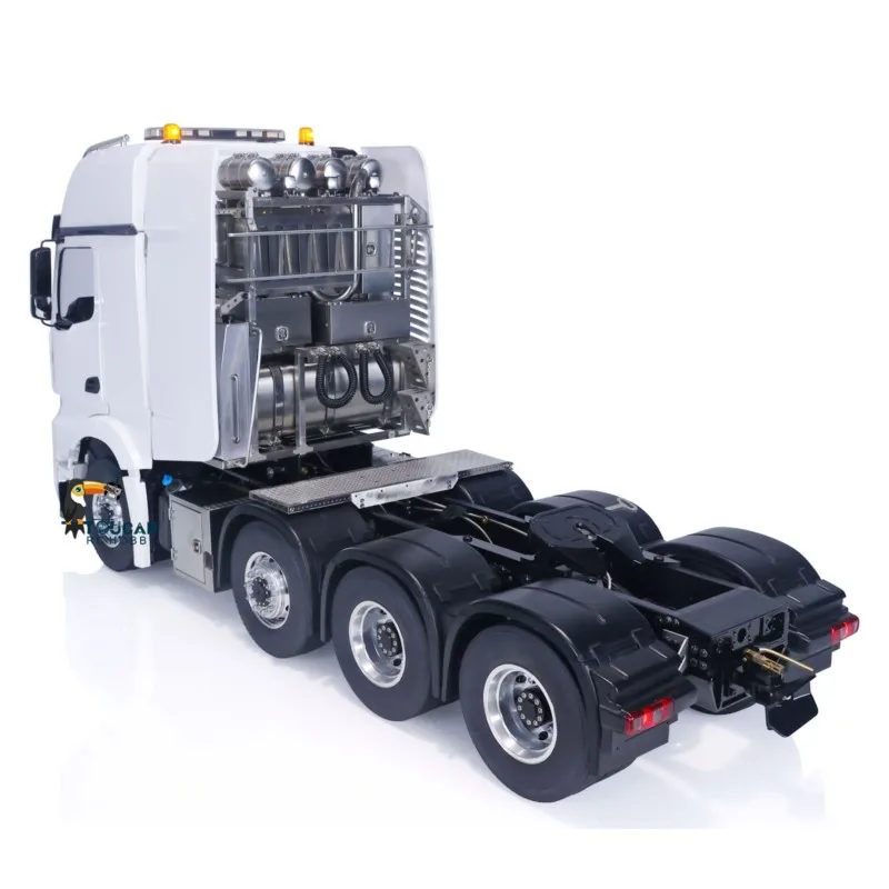 1/14 LESU 8X8 camión Tractor RC 4 ejes transmisión de 3 velocidades 3363 RTR TOUCAN HOBBY DIY Control remoto coche chasis de Metal vehículo