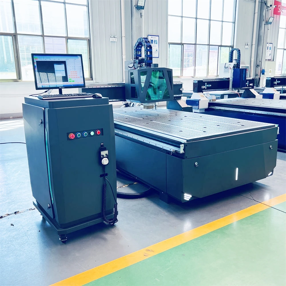 Full Kit 3D CNC Router Machine 1300x2500mm Working Area Water Spindle Servo Motor High Rigidity Mach3 RichAuto CNC Router
