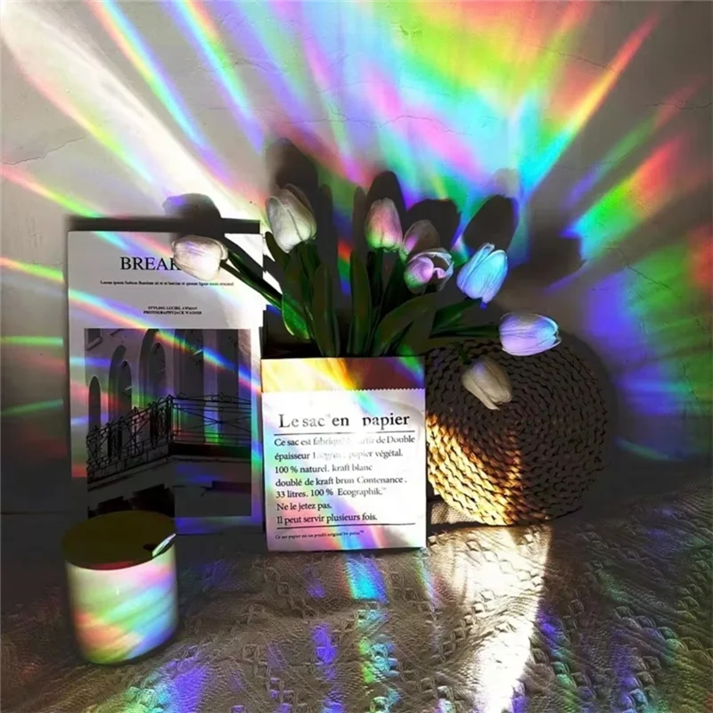 ABJN-6 قطعة/المجموعة بولي كلوريد الفينيل الزجاج Suncatchers الشمس الماسك ملصقات نافذة قوس قزح صانع جدار صائق الفن غرفة نوم غرفة الاطفال ديكور المنزل #1