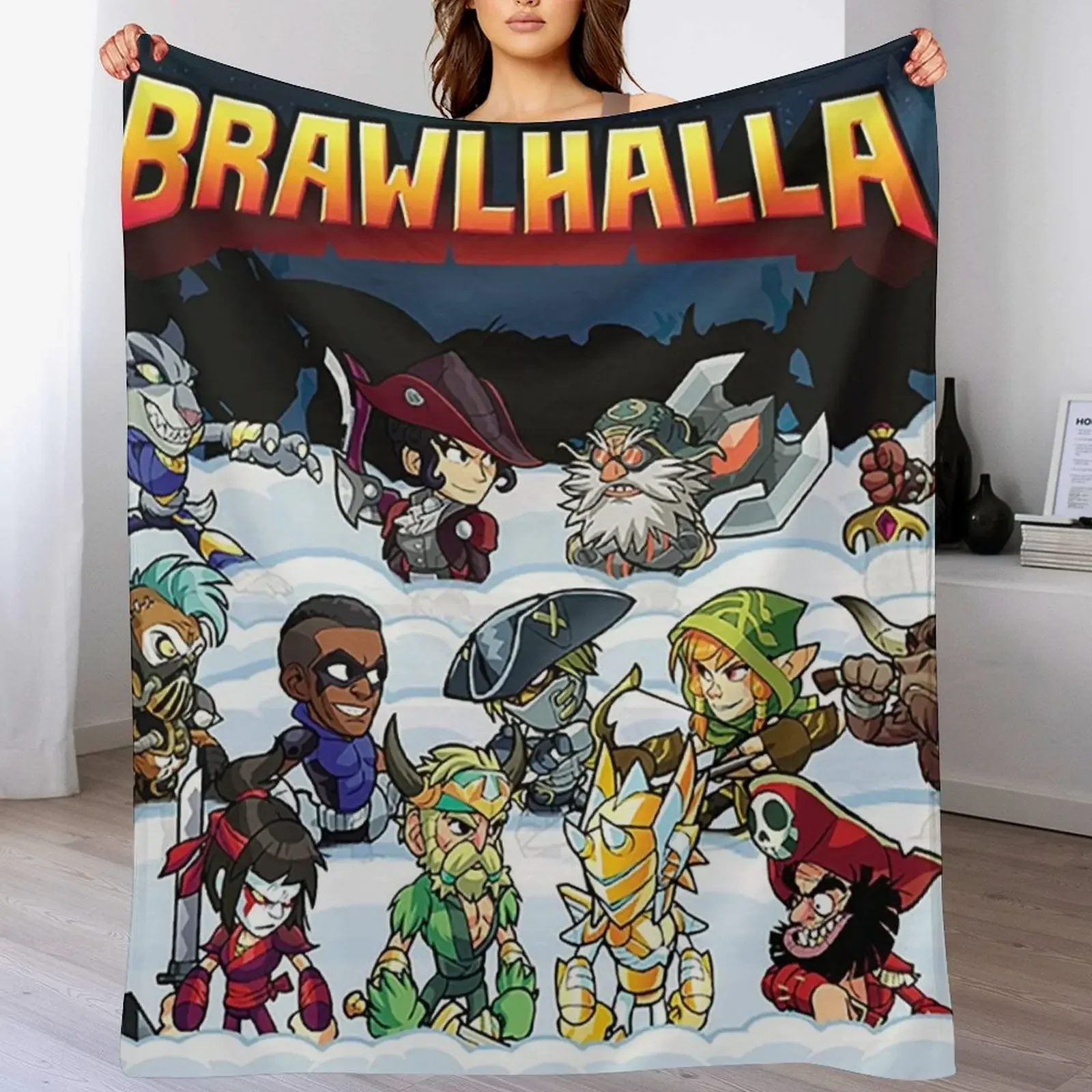 

The brawlhalla family Throw Blanket Summer Hairy Decorative Throw decorative Blankets