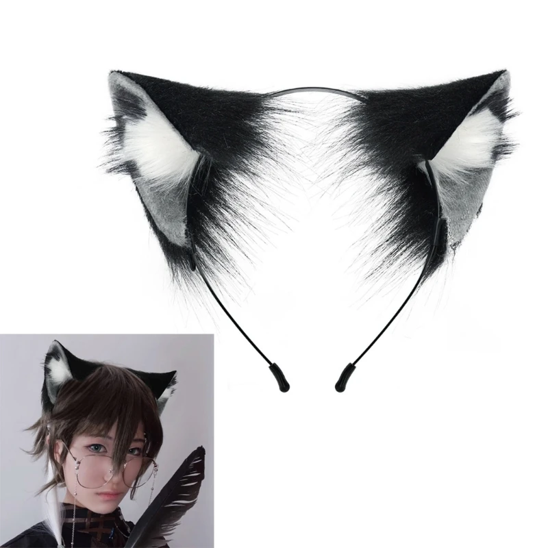 

Cosplay Cat Ear Headband Woman Students Carnivals Anime Character Hairband Cat Ears Headbands Plush Christmas Hair Hoop