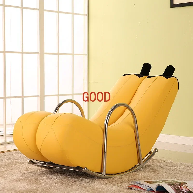 

Creative Single Lazy Sofa Banana Recliner Personality Creative Cute Modern Bedroom Sofa Rocking Chair