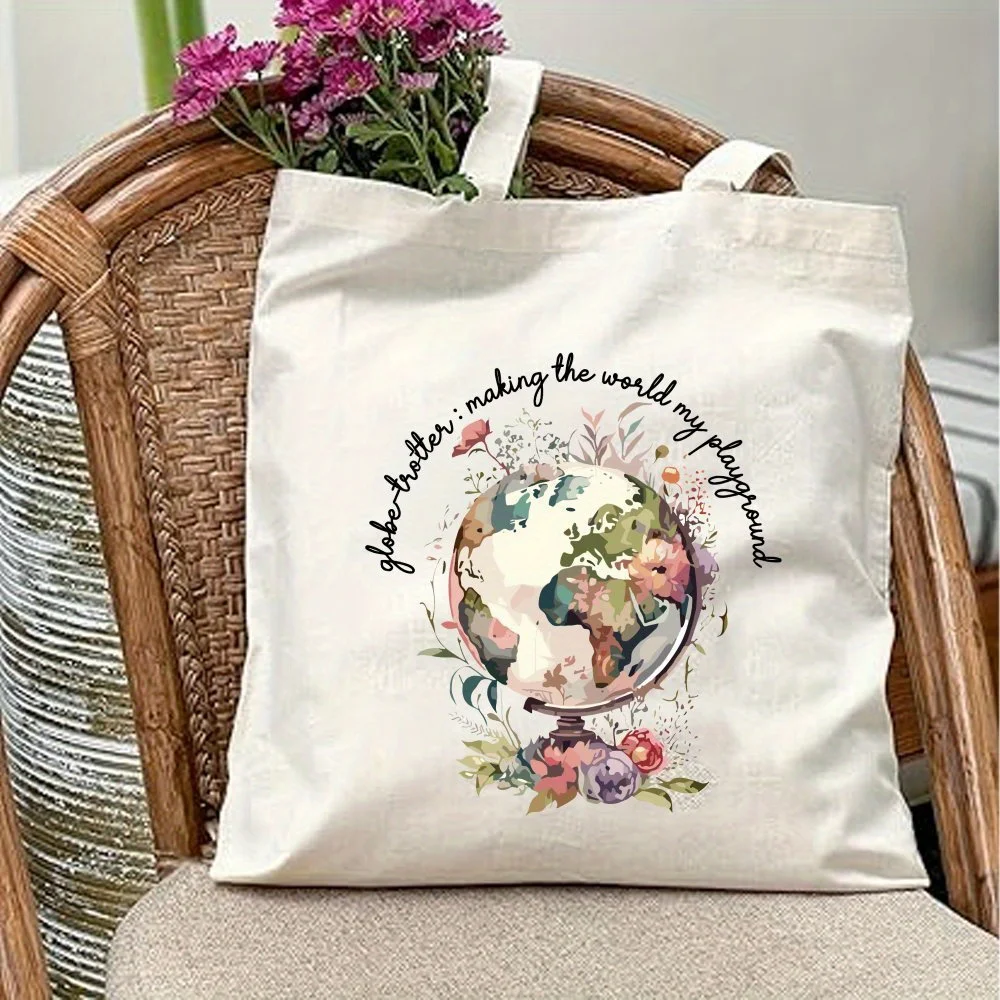 The Color Variation Is a Normal Manufacturing Characteristic, Not a Defect. Outdoor Exploration Tote Bag, Unisex Couple, Scenery