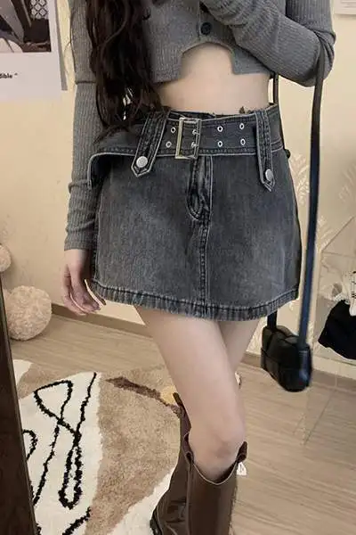 

Юбки женские с меховыми вставками трапециевидной формы зимние уютные повседневные простые пригородные прогулки для отдыха тепла стильная женская студенческая повседневная юбка