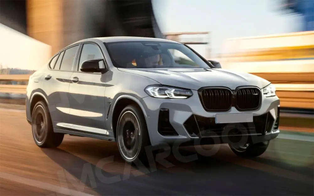 

JMCARCOOL ABS Автомобильная передняя решетка для BMW X3 X4 G01 G02 2022+ Стайлинг автомобиля Глянцевый черный передний бампер Гоночные решетки Передняя решетка