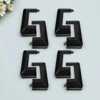 

4pcs Square Tubing End Caps Plastic Covers Deck Fence Split Base Enhanced Protection Aesthetic Appeal Concealed Screws