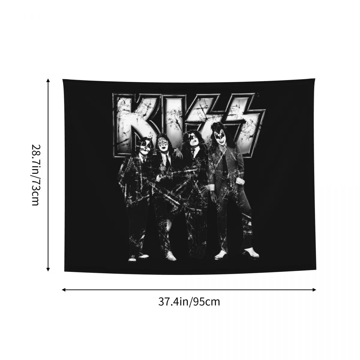 قبلة الفرقة نسيج الجدار الشنق الهبي البوليستر المفروشات الموسيقى INS رمي البساط بطانية جدار ديكور قماش صوفي #4