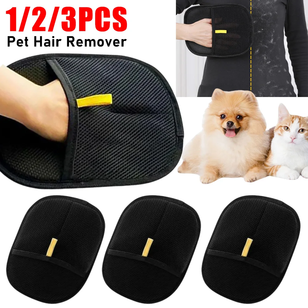1/2/3PCS Pet Haarentferner Mitt Pet Haarentferner Handschuhe Katzen Haar Hundesalon Handschuhe Enthaarung pinsel Handschuh für Hund Katze Kaninchen