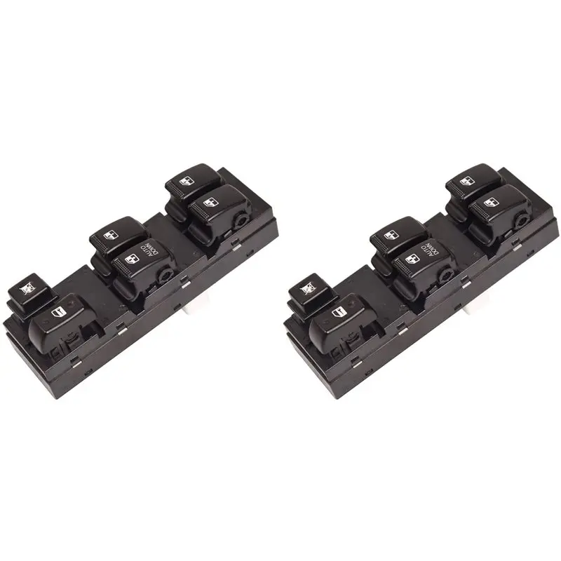 2X Power Control Window Switch For Tucson 2004 2005 2006 2007 2008 2009 2010 93570-2E000 935702E000-T61C